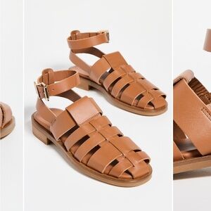 Aloha Perry Brown Leather Fisherman Sandals